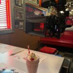 Vanessa Morgan Instagram - Our last milkshake, our last scene at Pops 💔 cried our way through it. We are currently filming our last week of Riverdale. Emotional is an understatement but more grateful to my Riverdale family than ever. Last few days playing these characters- hope you guys love this final season. 🥺Goodbye Pop’s, thanks for the memories. 🍦🍔💕