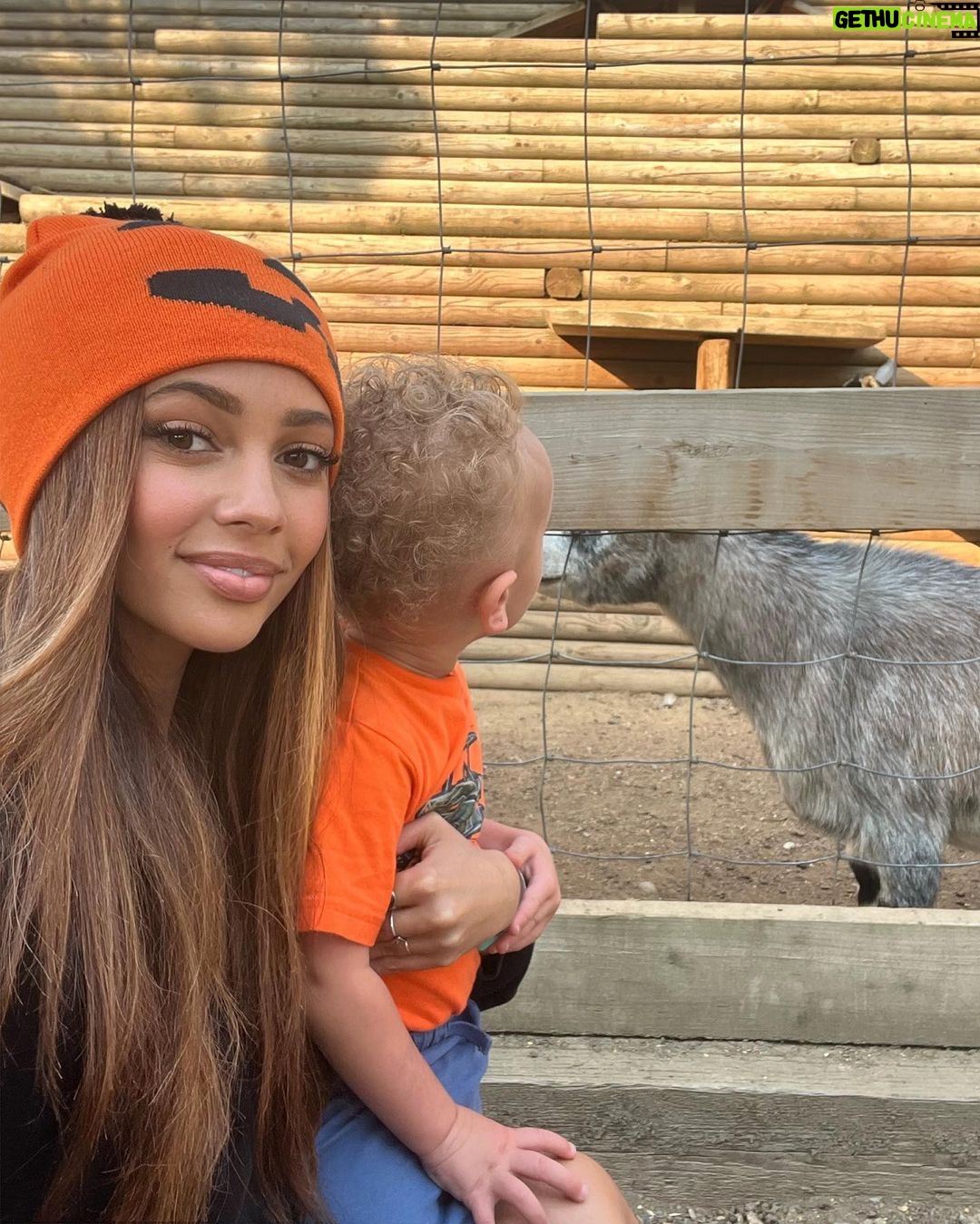 Vanessa Morgan Instagram - Your fav babysitting vampire 🧛🏻♀️🎃♥️ Maan Farms Country Experience & Estate Winery