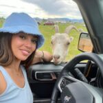 Vanessa Morgan Instagram - Made a new friend in Montana 🐐🥰