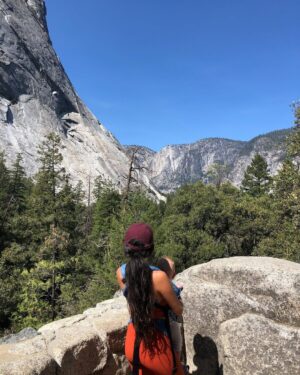 Vanessa Morgan Instagram - Momma’s gonna show you the world bub. Exploring with my greatest teacher ✨🌲