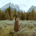 Vanessa Morgan Instagram - Going where the wind takes us 🤍 @jaidenrichanphotos Jackson Lake Wyoming