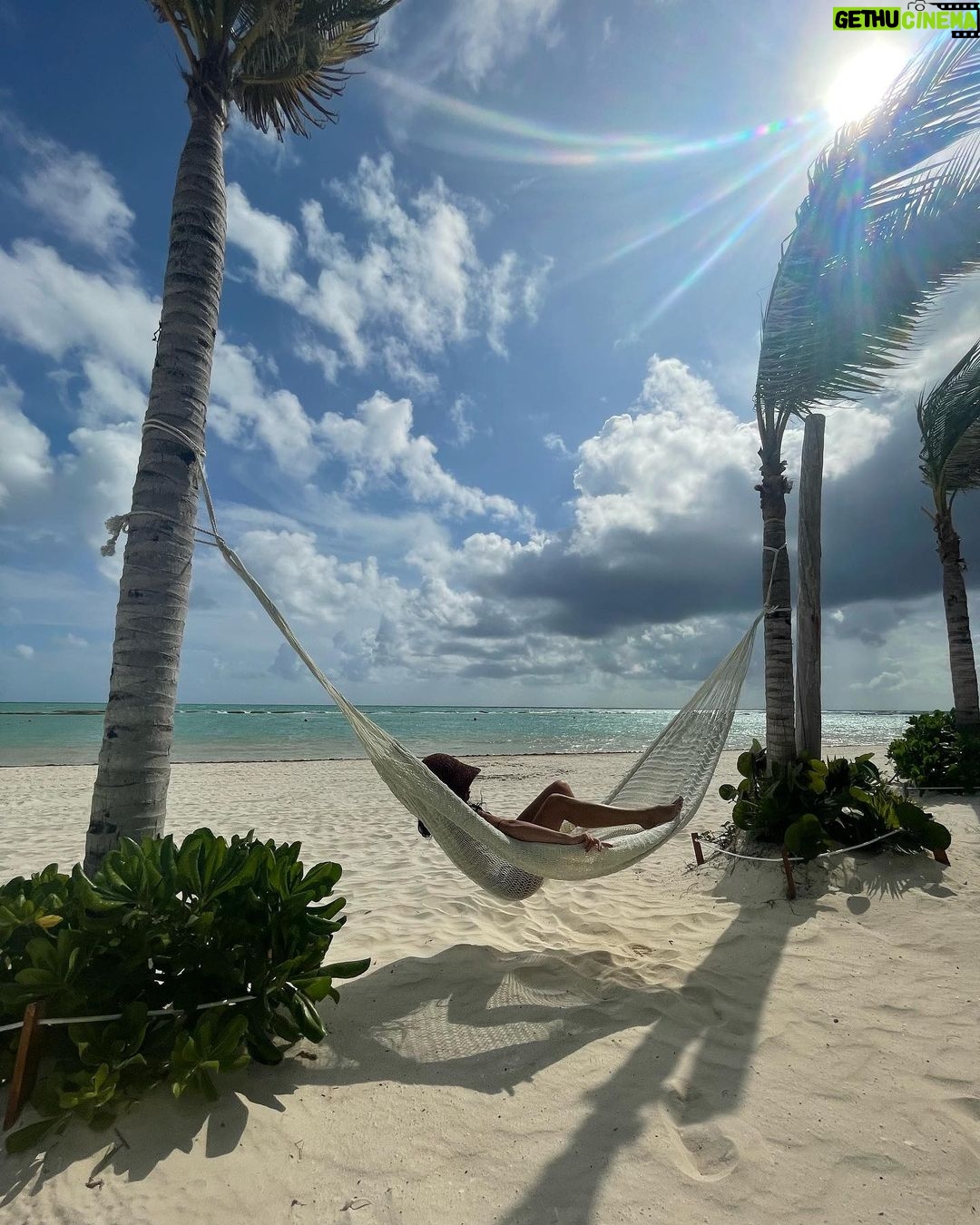 Vanessa Morgan Instagram - Paradise is all about perspective, we are always in paradise but there’s something truly magical about grounding/journaling on a white sand beach and releasing whatever no longer serves me into the ocean 🌊 forever grateful to be co creating this life. Highly recommend this resort it was stunning and super accommodating if you have lil ones ♥️ @fairmontmayakoba #fairmontmayakoba #fairmontmoments Fairmont Mayakoba, Riviera Maya