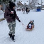 Vanessa Morgan Instagram - Winter wonderland with my mini ☃️