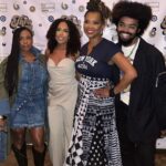 Vanessa Williams Instagram - The EYES have it! @amytheard #THRUMYEYES An unforgettable art experience, an unforgettable ARTIST! Was a pleasure hosting your night of expression! Love you Amy! Thank you @studiooneeightynine for dressing me! Thank you @raeshines for making this divine reconnection! Makeup @kenyascottmua @hairbytanye ❤️#ifeelpretty
