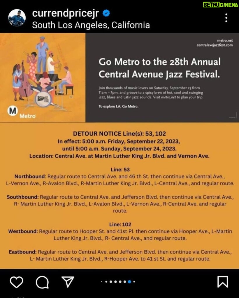 Vanessa Williams Instagram - JAZZ is Alive & Kickin! Come meet me here! __________________________________ @centralavenuejazz : We are absolutely delighted to announce that award winning actress, director, producer, activist and all-around music lover, Vanessa Estelle Williams, will be joining us Saturday, September 23 to help us put the nightcap on the 28th Annual Central Avenue Jazz Festival. #centralavejazzfest Link in bio We recommend @metrolosangeles or ride shared providers as the best way to travel to the festival. @centralavenuejazz @currendpricejr @imvanessawilliams @eppala