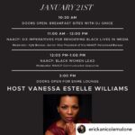 Vanessa Williams Instagram – Ericka curates an exciting experience for creative artistry to thrive! JOIN US @Sundance for this magnificent 2 day event! Posted @withregram • @erickanicolemalone Here’s the exciting agenda for Day 2 at ENME’s Indie Directors and Creators Spotlight Event! 🎬✨ Join us for a weekend filled with inspiration, creativity, and unforgettable moments. 

A heartfelt thank you to our incredible speakers and performers:
@erickanicolemaloneent 
@iamwendyraquel 
@edudp_ramirez
@texinmiami 
@papiblogger 
@kennywhitt 
@therealruthecarter 
@iamrobireed 
@drhollycarter 
@rosecathpink 
@officialswv 
@alfredjacksonmuzic 
@djspinderella 
@imvanessawilliams 
@djqnice
@malimusic 
@shaleahnikole
@therealdwele
@kindredthefam 
@printzboard 
@sundanceorg 

.
.
.
.
.
#ENME #erickanicolemaloneentertainment #erickanicolemalone #writer #creator #director #executiveproducer #motivationmonday #womeninbusiness #blackfemaleentrepreneurs #indiedirector #indiefilmmakers #indiecreators #womensupportingwomen #womenliftingwomen #blackexcellence #enmesundance2024 #sundance2024 #sundance #sundancefilmfestival #sundance40th #sundancefilmfestival2024 #womeninfilm #femalewriter #femaledirectors

(Ericka Nicole Malone photo credit)
📷: @phoenixwhite 
Makeup: @makeupby_t 
Hair: @richhairla 
Stylist: @onlynemostyles 
Wardrobe: @alexandermcqueen