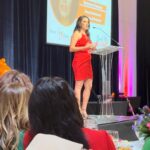 Vannessa Vasquez Instagram – What an honor be spend Latina Equal pay day in my hometown Houston at the @poweronheelsf events with all of these Latina Baddies 

Thank you for my Power Latina award 🥇 I’m still crying 😭 

Thank you Yvette Mayo for having me ! You’re a s shero!! 

Thank you to our sponsors @united @goyafoods @cbaldwinhotel @chase @cocacola 

#sisepuede #pagame #latinaequalpay