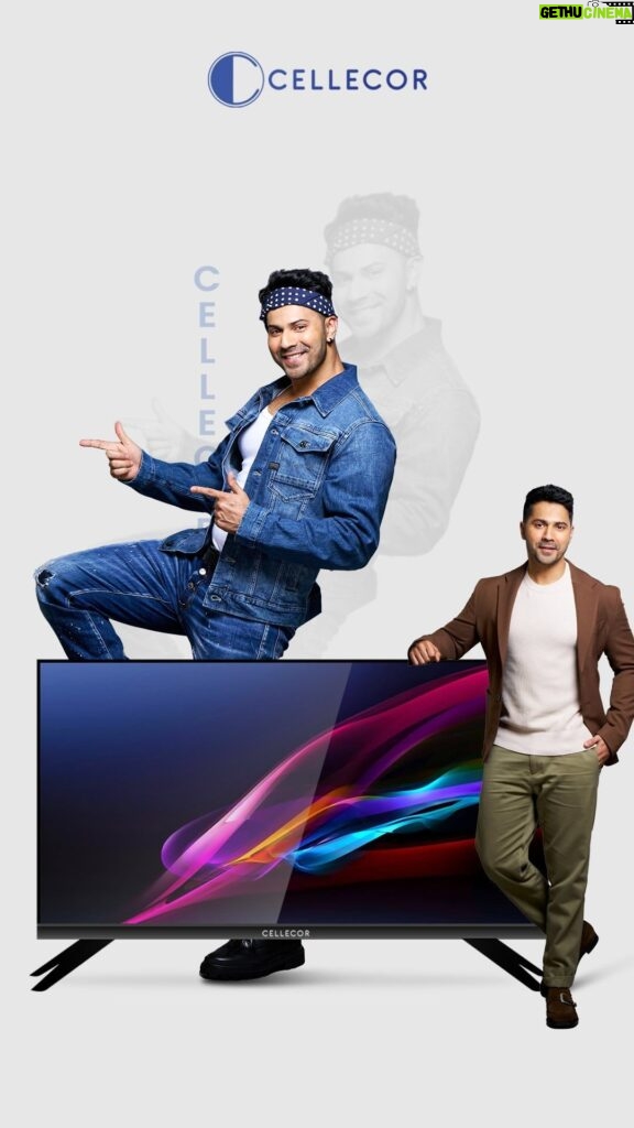 Varun Dhawan Instagram - Imagine the ‘Judwaa 2’ magic in your living room! Double the excitement with Cellecor Smart LED TV – where entertainment meets twofold brilliance. Your cinematic companion, just like having two Varuns on the @cellecorgadgets smart screen! 📺✨ #VarunDhawanMagic #CellecorJudwaaMagic #smarttv #smartledtv #cellecorsmarttv #cellecor #cellecorgadgets