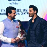Varun Dhawan Instagram – Honoured to meet Shri @official.anuragthakur the historic collaboration between @amazon & @MIB_India. Privileged to be a part of this moment as #PrimeBae & hopeful of this redefining what it means to be an Indian on the global entertainment stage. They will be providing scholarships to students from @ftiiofficial and other government institutions also give an internship at prime video and mini tv.
@the.gauravgandhi @sushantsreeram @PrimeVideoIN @PIB_India 

@pallav_paliwal