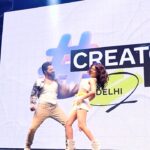 Varun Dhawan Instagram – I shook delhi at the meta creators day 🐺💪#metacreatorsday