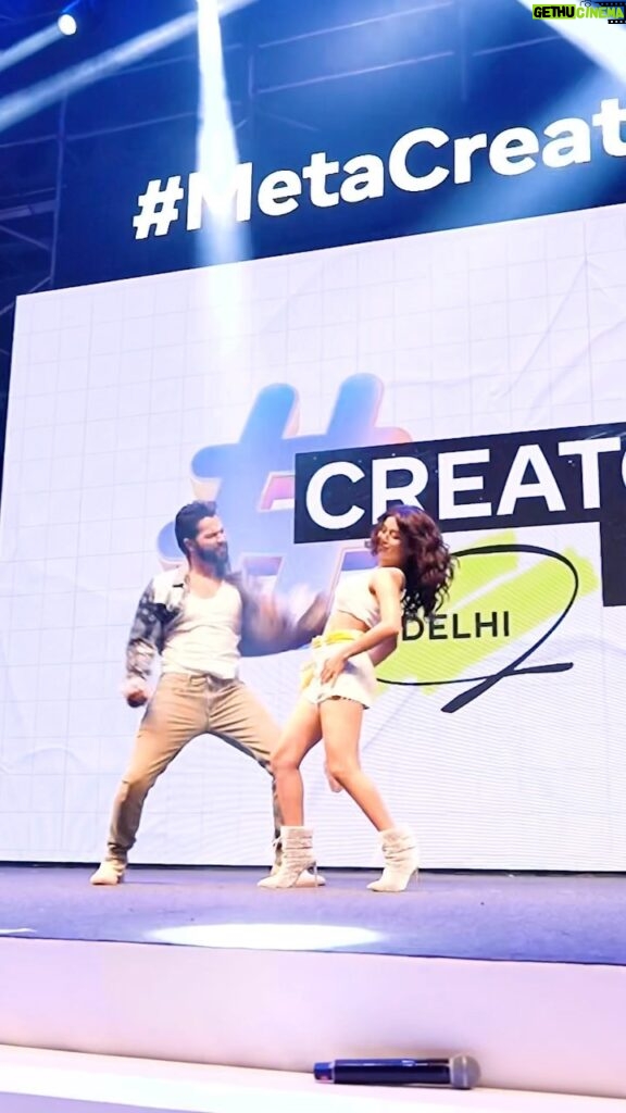 Varun Dhawan Instagram - I shook delhi at the meta creators day 🐺💪#metacreatorsday