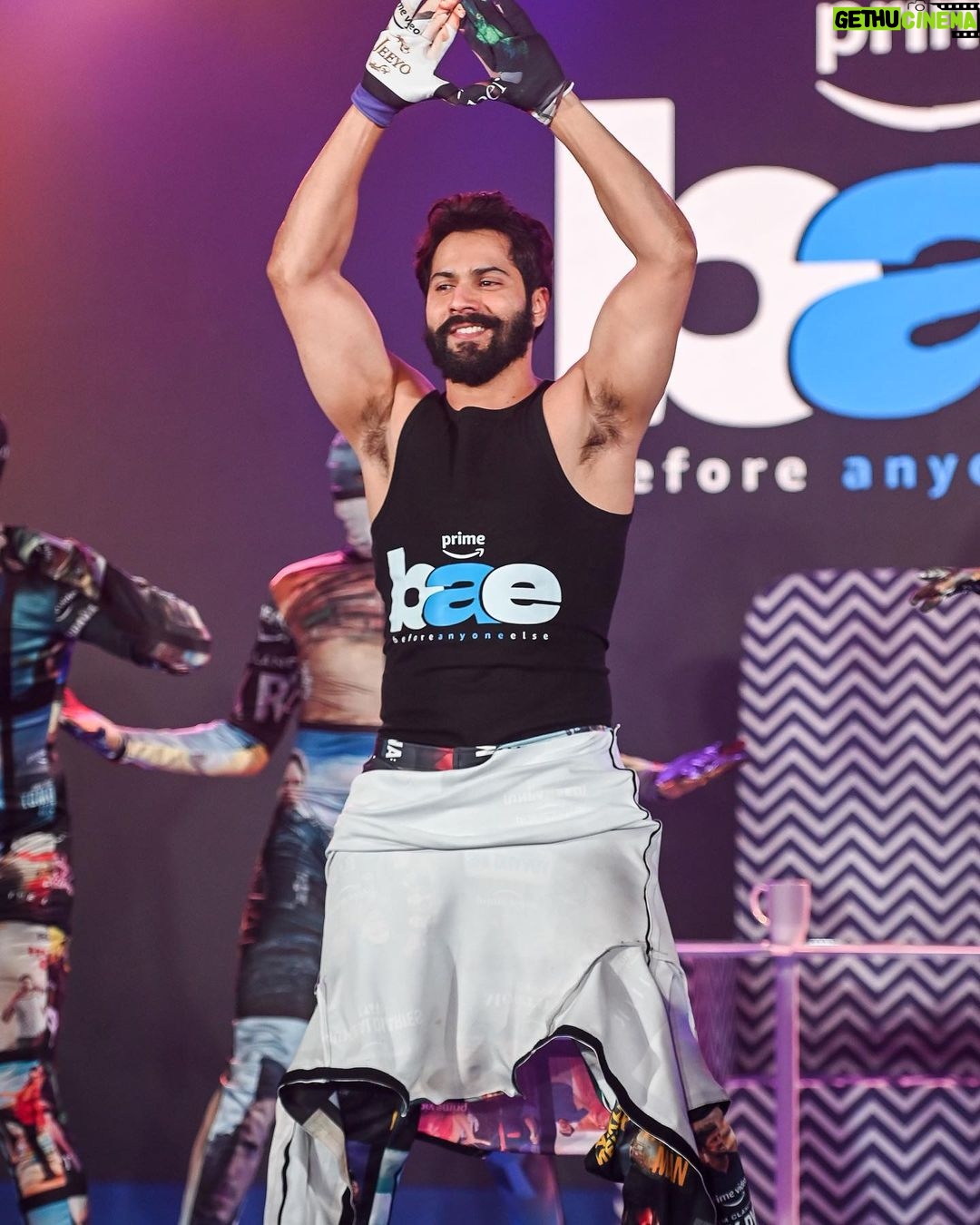 Varun Dhawan Instagram - Thrilled to be announced as the face of #primebae. A lot of spoilers coming your way. Big thank u #GG , Sushant and the entire team at @primevideoin for welcoming me to the family