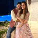 Varun Dhawan Instagram - Happy karvachauth to everyone out there celebrating. Wishing safety and peace to all. Bharatya naari sab be bhaari though natasha is really light so love making her sit on my lap