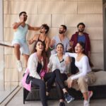 Varun Dhawan Instagram - Happy focused faces to take over doha. In just 5 days we managed to sell out an arena. Ready to dance our hearts out. P.s- i made tiger smile #entertainerno1 And I’m nervous to dance next to shahid !!!