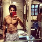 Varun Dhawan Instagram - Some bts P.s- don’t have this shape now but will get there