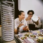 Veronica Ngo Instagram - Bánh ướt 45 …❤️❤️❤️ Ăn bánh cuốn phải ăn cả chồng vậy nè 😎😈😈 Bánh Ướt Ông Ù
