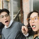 Veronica Ngo Instagram - Mỗi lần quay lại Hanoi là lại thích ra đây ngồi. Vì cái không khí của nhà thờ. Hnay trời mát nữa, nên hai vợ chồng rất thích ❤️❤️❤️