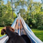 Veronica Verho Instagram - Paluu Suomeen on sujunu aika kivasti. Hyppäsin aikalailla suoraan autoon ja hurautin mökille Kustaviin. Käytiin Jeremiaksenluolilla ja tehtiin 80-luvun suosikkijälkkäri banana split. Nyt jatkan pötköttelyä riippukeinussa bye! 💃🏼