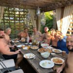 Viacheslav Borshchev Instagram - This is was so awesome 🙏🏻 thank you @peterpeychev , can’t even explain how much i appreciate your hospitality. Happy Russian baptise guys 🤣 . «Удивительное видел я в Словенской земле на пути своём. Видел бани деревянные, и разожгут их сильно, и разденутся догола, и обольются квасом кожевенным, и возьмут молодые прутья, и бьют себя сами, и до того себя добьют, что вылезут еле живые, и обольются водою студеною, и так оживут».