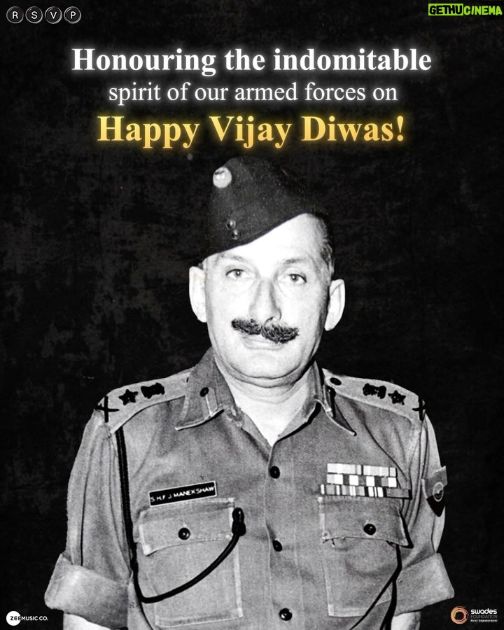 Vicky Kaushal Instagram - Our heartfelt thank you to FM Sam Manekshaw and every soldier who fought valiantly against injustice! #VijayDiwas serves as a poignant reminder of the sacrifices made by our soldiers during the 1971 war. Let’s remember and salute their bravery today and always. #Samबहादुर in cinemas now! Book your tickets, Link in bio. #SamIsHere #SamBahadur @meghnagulzar @sanyamalhotra_ @fatimasanashaikh @ronnie.screwvala @mohdzeeshanayyub @neerajkabi @realgovindnamdev @aanjjan.srivastav @bhavani.iyer @ishantanus @rsvpmovies @maharrshshah @zeemusiccompany