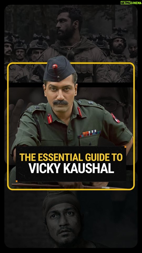 Vicky Kaushal Instagram - Join us as we march into @vickykaushal09’s Essential Guide 🪖 From Masaan as his first to the upcoming biopic Sam Bahadur and everything in between, witness his journey in this #IMDbExclusive 🔥💛 Which is your favourite performance of his? 💛 Find the full video on IMDb's YouTube channel 📍 (Link in bio)
