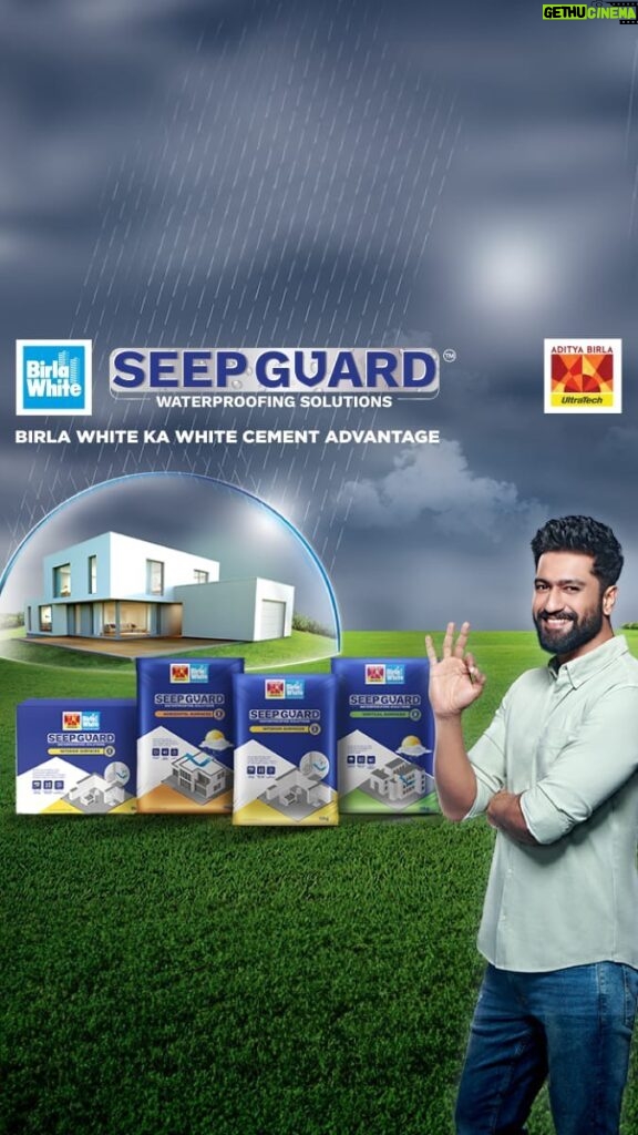 Vicky Kaushal Instagram - Say goodbye to sadharan waterproofing solution kyuki aa gaya hai Waterproofing ka revolution! Birla White Seep Guard’s unique White Cement Advantage prevents leakage and keeps your walls bright and beautiful! Watch the film to know more. #BirlaWhiteKaWhiteCementAdvantage#SeepGuardWaterproofingSolutions #Innovation #Seepage #Leakage #ProtectYourWalls #Waterproofing #InteriorWalls #ExteriorWalls #Terrace #Roofs #ad