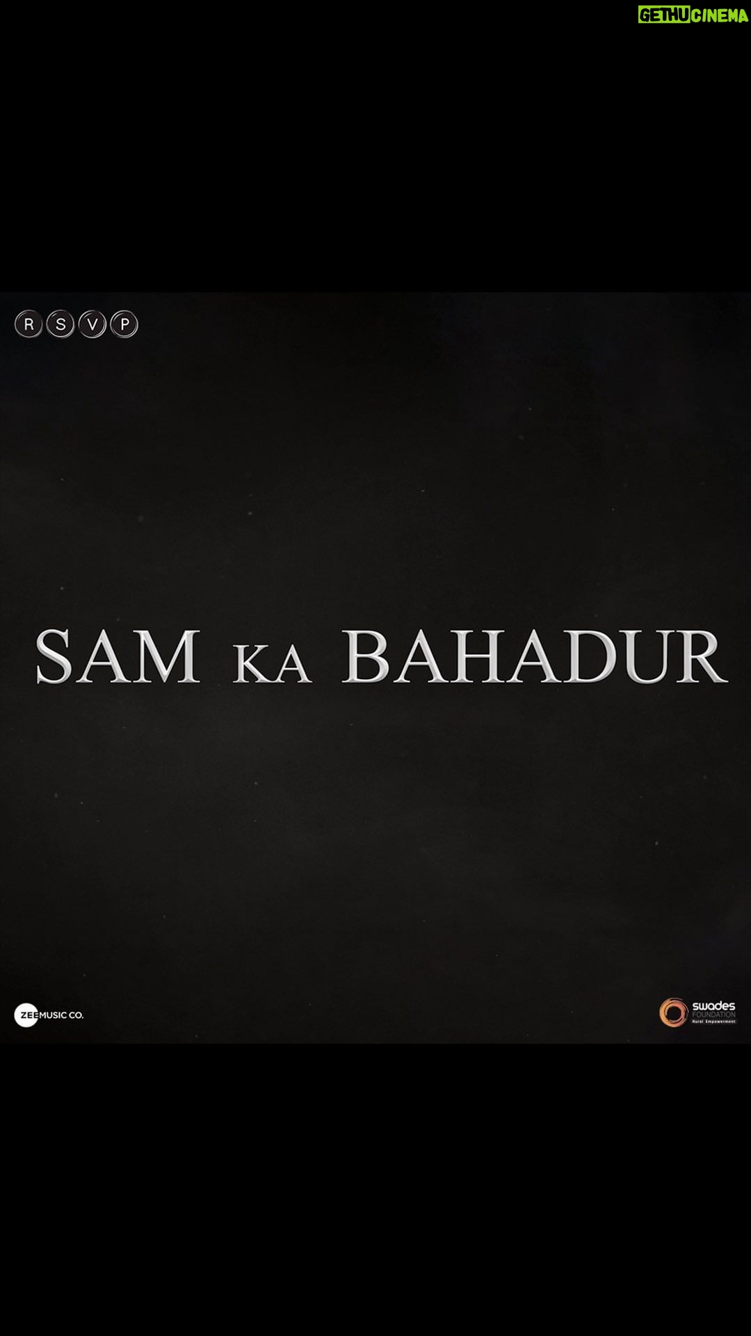 Vicky Kaushal Instagram - The toughest role I have played… The most enriching and full filling journey I have been on as an Actor! Sharing with you’ll a snippet of all that went behind the scenes to make it happen. Truly, a team full of BAHADURs!!! 🫡🫡🫡 . #Samबहादुर in cinemas 1.12.2023 #SamIsHere #SamBahadur @meghnagulzar @sanyamalhotra_ @fatimasanashaikh @ronnie.screwvala @mohdzeeshanayyub @neerajkabi @realgovindnamdev @aanjjan.srivastav @bhavani.iyer @ishantanus @rsvpmovies @maharrshshah @zeemusiccompany