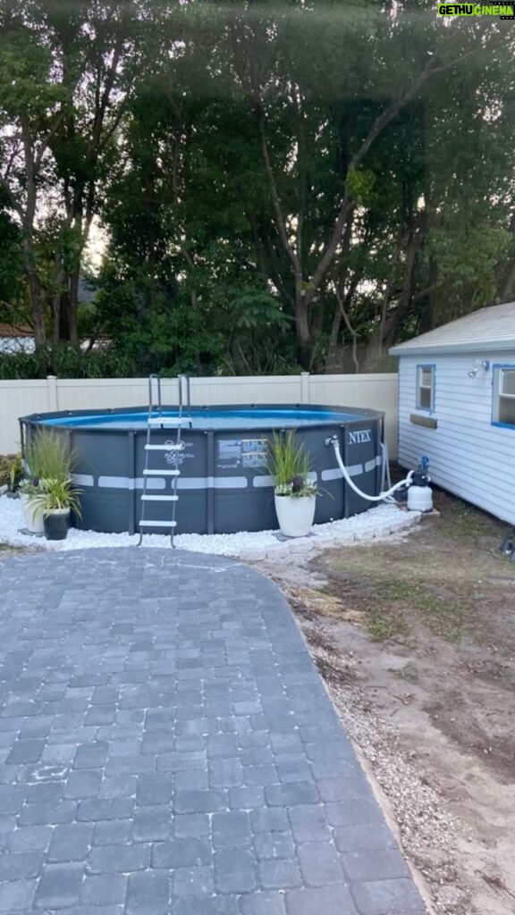 Victor Travagliante Instagram - really proud of the progress @mckenzienmitchell and I have made on our backyard #summertime Orlando, Florida