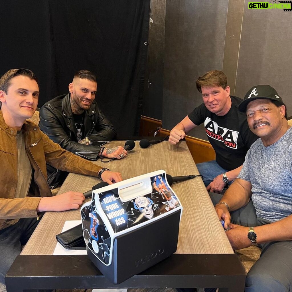Victor Travagliante Instagram - Brand NEW @AftertheBellWWE drops TOMORROW on @Spotify but don’t miss our #WrestleMania editions featuring @TheRealEricBischoff, Ron Simmons and @JohnBradshawLayfield #ATB 🎙