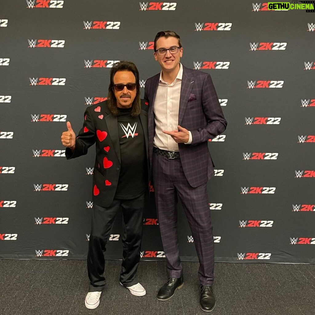Victor Travagliante Instagram - Never thought I would host a wedding #wrestlemania weekend with @jimmyhartmouthofthesouthwwehof - truly was a “Match Made in Heaven” courtesy of @wwegames #wwe2k22