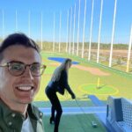 Victor Travagliante Instagram - Just saying @mckenzienmitchell is un-FORE-gettable in every way - no matter what we do we do it together with smiles on our faces! @driveshack ⛳️ Drive Shack Orlando