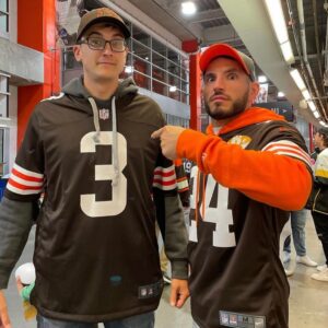 Victor Travagliante Instagram - Cue up “Leave the Memories Alone” - it’s going to take @johnnygargano LOTS of convincing for me to get another #Browns jersey