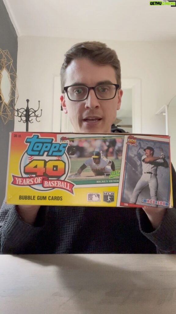 Victor Travagliante Instagram - First time EVER doing something like this - found some gems going thur in this @Topps “40 Years of Baseball” set from 1991! #BoxBreaks #TradingCards #MLB #SportsCards #BoxOpening