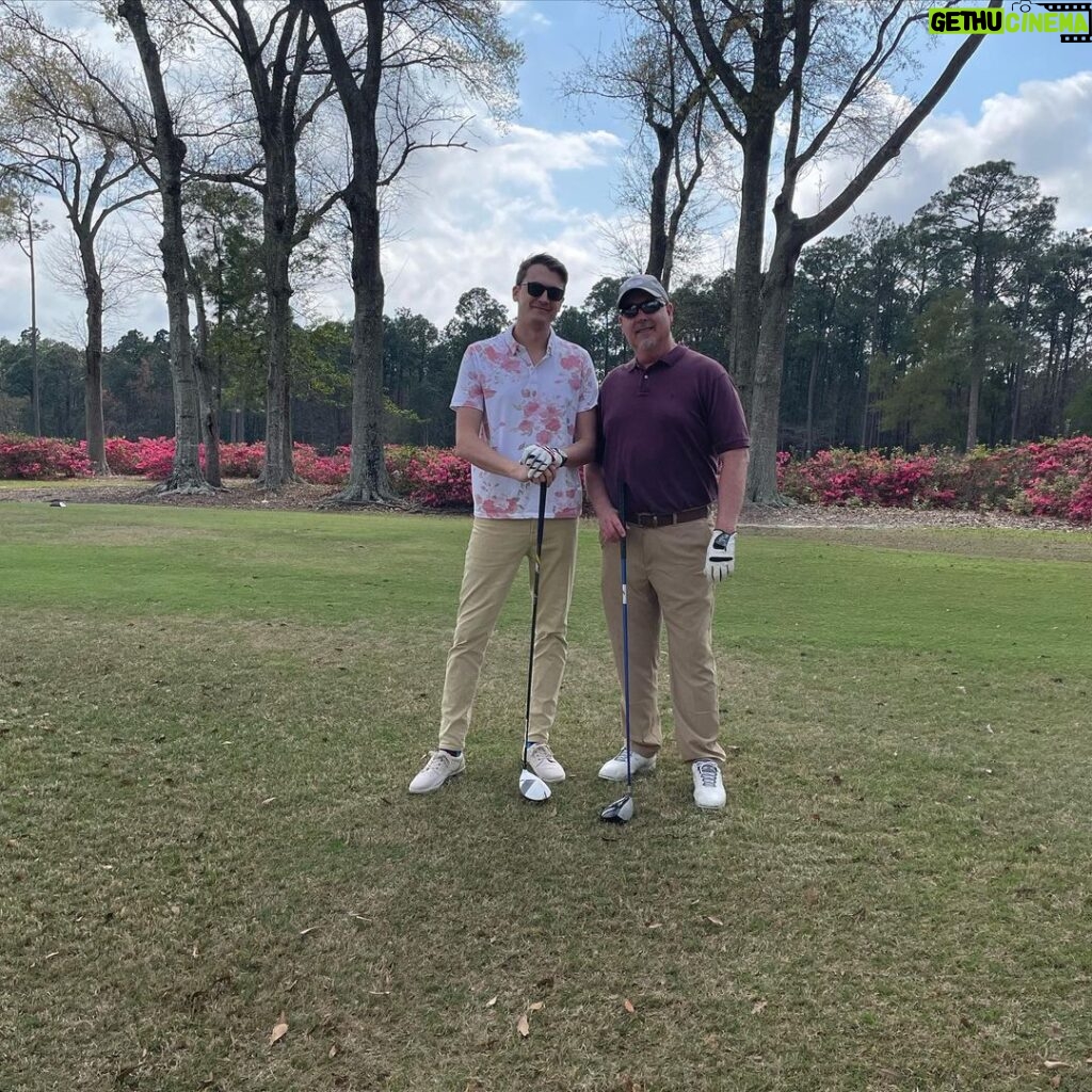 Victor Travagliante Instagram - Father (in law) Son (in law) golf excursion has officially begun ⛳️
