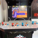 Victor Travagliante Instagram - It took some time to build the @arcade1upofficial Shaq sized NBA Jam but it was worth every second! Thanks to @mckenzienmitchell for getting me the corner stone of my #ManShed #NBA #Cavs #boomshakalaka