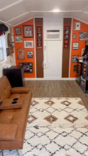 Victor Travagliante Instagram - So many people helped turn this old garden shed into a #browns #mancave in time for the start of the #NFL season- the transformation was long but rewarding