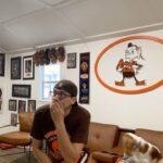 Victor Travagliante Instagram – A time lapse POV of @mckenzienmitchell view on a #Browns Sunday (this was just the FINAL 2 minutes)