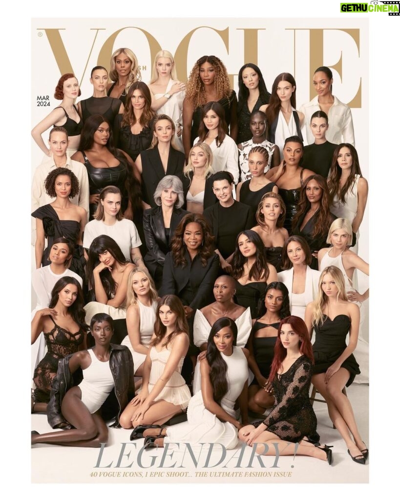 Victoria Beckham Instagram - The end of an era… What an incredible honour to be included in @Edward_Enninful’s final @BritishVogue cover alongside some of the most amazing women. I wouldn’t have missed it for the world. Kisses @Edward_Enninful, I can’t wait to see what you do next! xx Out on newsstands Tuesday 13 February. @AdwoaAboah, @AdutAkech, @SimoneAshley, @VictoriaBeckham, @SelmaBlair, @Naomi, @Vittoria, @GemmaChan, @JodieMComer, @LaverneCox, @CindyCrawford, @MileyCyrus, @ArianaDebose, @CaraDelevingne, @JourdanDunn, @Palomija, @MissKarenElson, @CynthiaErivo, @LindaEvangelista, @JaneFonda, @KaiaGerber, @GigiHadid, @SalmaHayek, @The_Real_Iman, @MayaJama, @JameelaJamil, @KarlieKloss, @PreciousLeexoxo, @DuaLipa, @GuguMbathaRaw, #KateMoss, @LilaMoss, @RinasOnline, @IrinaShayk, @AnyaTaylorJoy, @CTurlington, @AmberValletta, @SerenaWilliams, @Oprah, @AnokYai photographed by @StevenMeiselOfficial and styled by @Edward_Enninful, with hair creative director @GuidoPalau, make-up creative director @PatMcGrathReal, nails by @JinSoonChoi, hair colourist @LenaOtt, set design by @MaryHoward_SetDesign at @MHS_Artists, production by @ProdN_ArtAndCommerce and executive producer @RukRichards. With thanks to @JimmyMoff, Lars Nordensten, @HookPropsBK and @HighLineStages, New York.