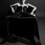 Victoria Beckham Instagram - Timeless appeal. Discover the Victoria Beckham x Breitling collaboration at VictoriaBeckham.com. Credits Photography @Mario_Sorrenti Featuring @AnnemaryAderibigbe Casting @PierGiorgio @DMCasting Movement Director @EricVonChristison Hair @AnthonyTurnerHair Makeup @Petros_Petrohilos Nails @PebblesNails Set Design @GideonPonte