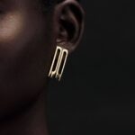 Victoria Beckham Instagram - ‘B’ mine. Discover the exclusive B Frame Stud Earrings in Gold at VictoriaBeckham.com and at 36 Dover Street. #VBValentines
