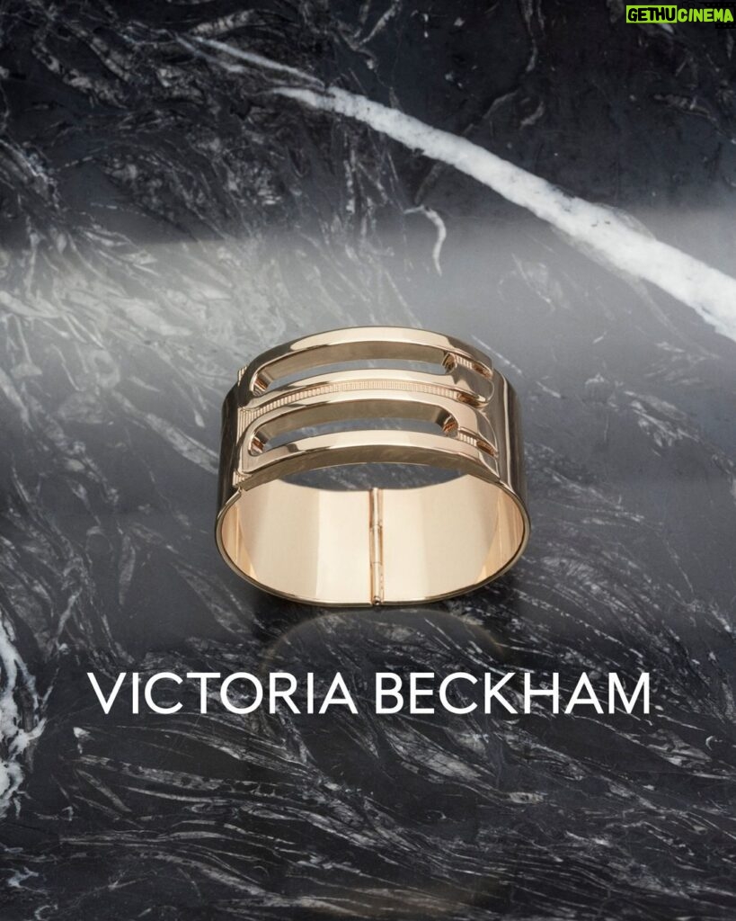 Victoria Beckham Instagram - It’s all in the details. Elevate any outfit with the B Frame Bracelet in Gold. Available now at VictoriaBeckham.com and at 36 Dover Street. #VBValentines