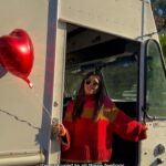 Victoria Justice Instagram - Shout out to the sweetest delivery man who let me live out this lifelong dream 😂🙏🏼 GO STREAM TRIPPED for a surprise package 📦