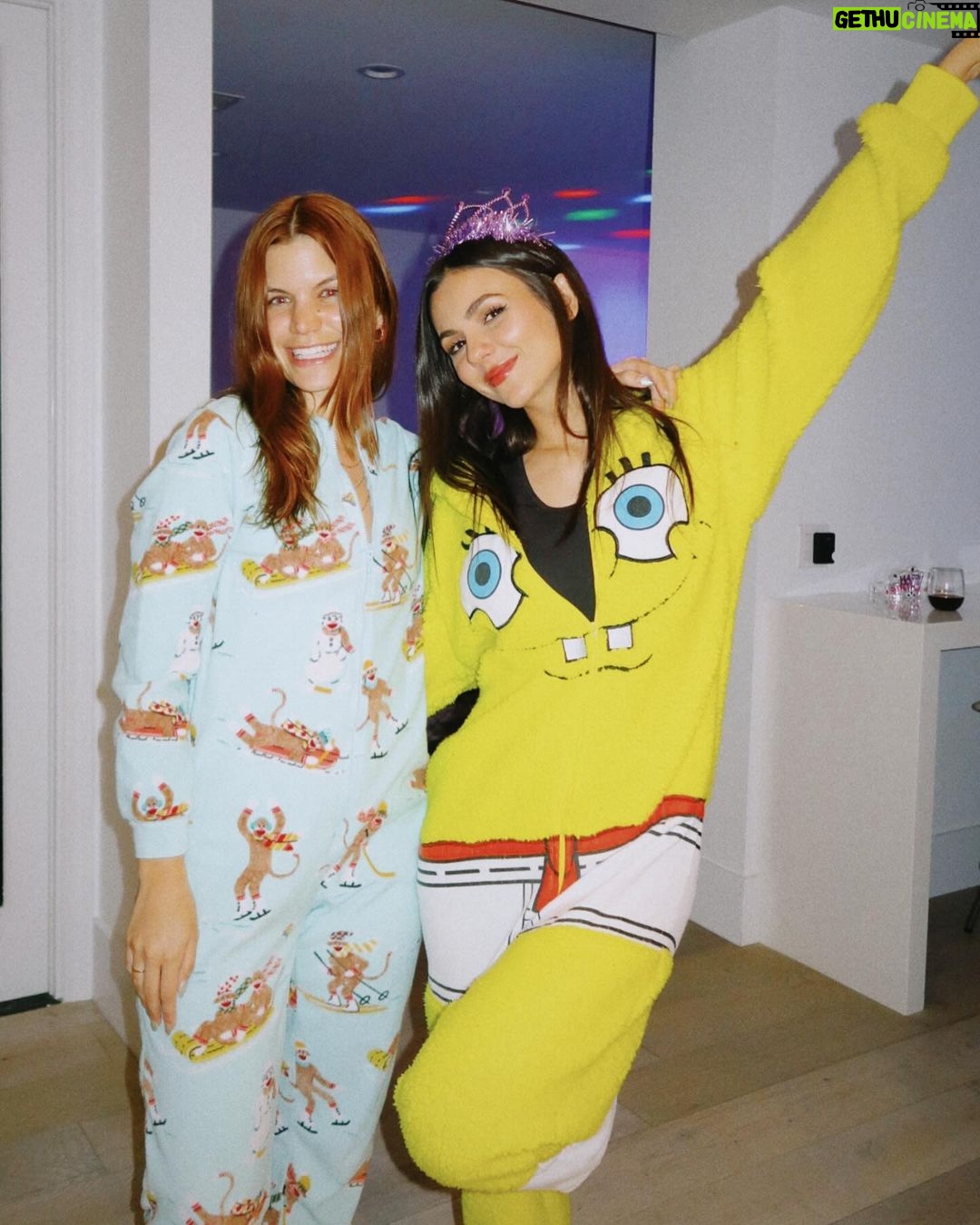 Victoria Justice Instagram - #ThirtyOnesie 💘🎈