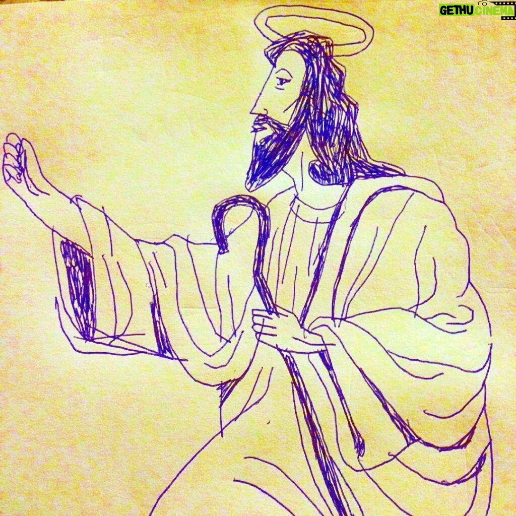 Victoria Vincent Instagram - my art has taken a turn to the religious side. i will not be drawing a cartoon ever again