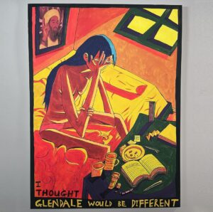 Victoria Vincent Instagram - I thought Glendale would be different Come see this painting and my others irl at El cid in Los Angeles this Saturday October 21st at my art show!! 7-9:30 pm. All ages. No rsvp required just show up if u feel like it