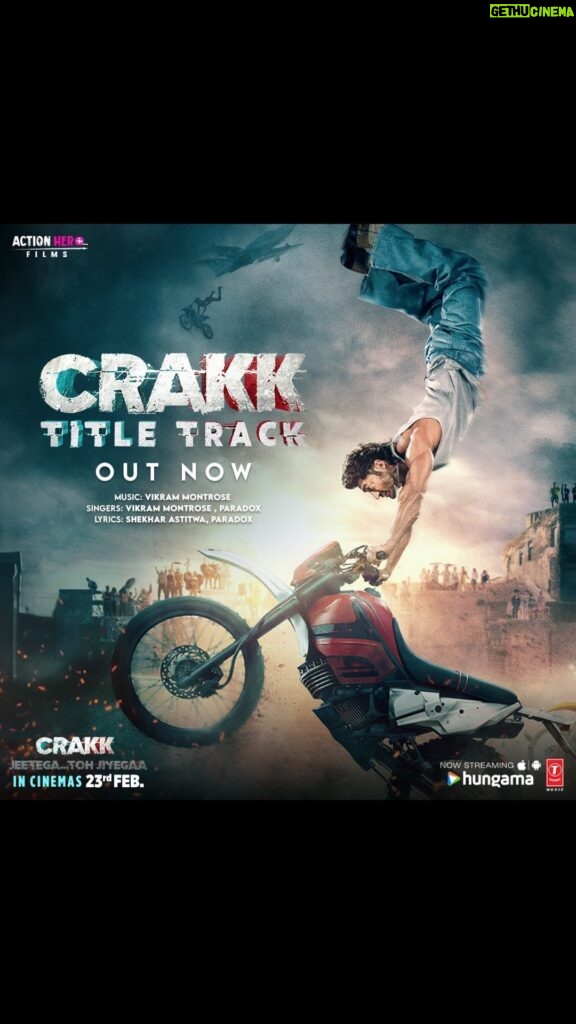Vidyut Jammwal Instagram - The title track is dedicated to all the CRAKK daredevils who rule the streets and believe in Jeetegaa Toh Jiyegaa! 💥 #CRAKK Title Track, Out Now- link in bio! Download and play the official movie game now : Crakk: The Run, now available on iOS & Android! Watch #CRAKK - Jeetegaa Toh Jiyegaa in theaters this Friday! @norafatehi @rampal72 @iamamyjackson @aditya_datt @vikrammontroseofficial @Paradox.here @shekharastitwa @ericpillai @abbassayyed77 @actionherofilms @Tseries.official #CrakkOn23rdFeb #JeetegaaTohJiyegaa