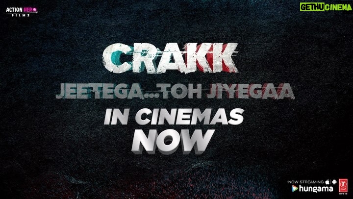 Vidyut Jammwal Instagram - Maidaan mein jaayenge, jhanda gaadenge aur sabki phaadenge! π₯ Watch #CRAKK - Jeetegaa Toh Jiyegaa, in cinemas now! Book your tickets, link in bio! @norafatehi @rampal72 @iamamyjackson @aditya_datt @ankittmohan @its_jamielever @bijayanand @rajendra_shisatkar #ShalakasPawar @abbassayyed77 @actionherofilms @Tseries.official #CrakkInCinemas #JeetegaaTohJiyegaa