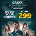 Vidyut Jammwal Instagram - 🚨 Listen up Crakks! 🚨 Book your tickets now for just Rs. 99/- ⚡ 🔗- link in bio! Watch #CRAKK - Jeetegaa Toh Jiyegaa in theaters, this Friday! @actionherofilms #CrakkOn23rdFeb #JeetegaaTohJiyegaa