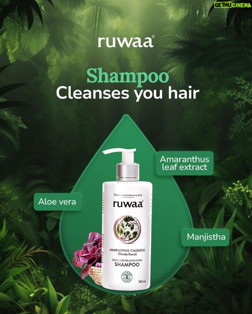 Vijay Sethupathi Instagram - Experience the magic of nature in every single bottle. Introducing our organic haircare essentials: from hair oil to mind-blowing shampoo, conditioner and game-changing serum. Perfect for all hair types, get ready to rock your haircare routine. Elevate your hair game today!  Purchase now at the most affordable price! @ruwaa.life