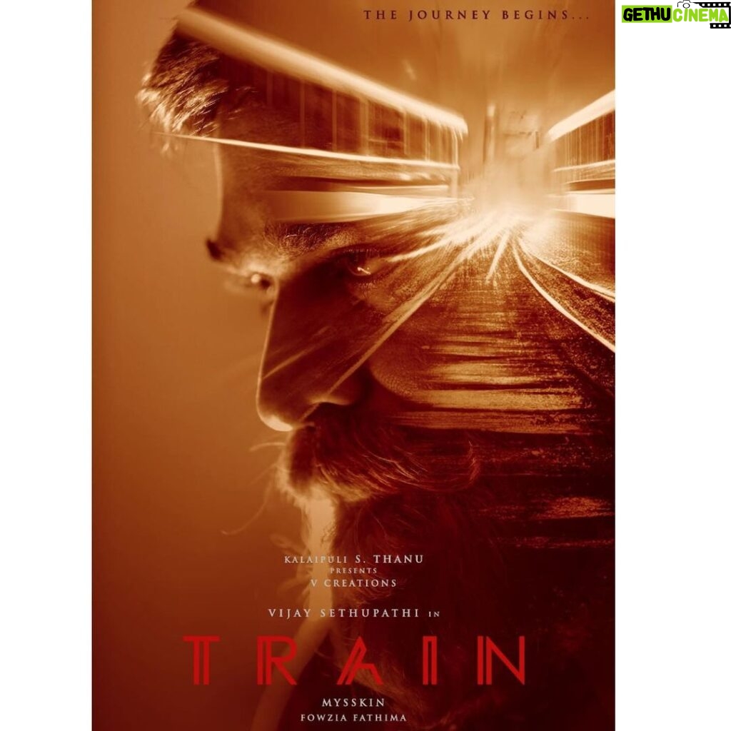 Vijay Sethupathi Instagram - @directormysskin ‘s #Train first look. @vcreationsofficial @fowziafathima @riazkahmed.pro @teamaimpro